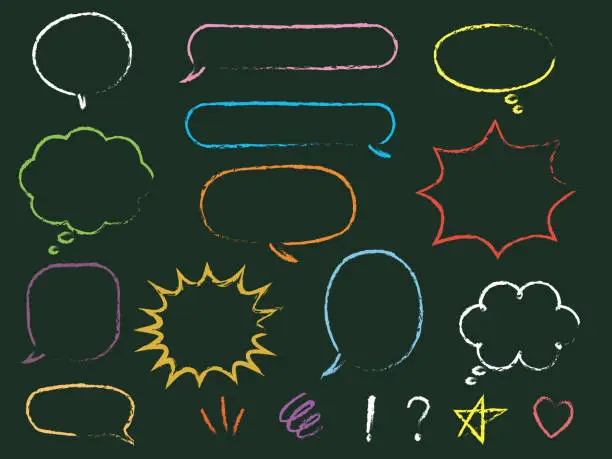 Vector illustration of Speech bubbles material