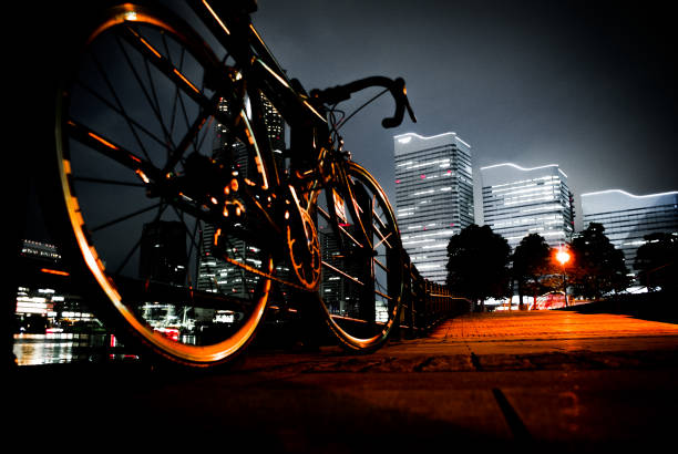 Yokohama Cycling night (road bike). Shooting Location: Yokohama-city kanagawa prefecture