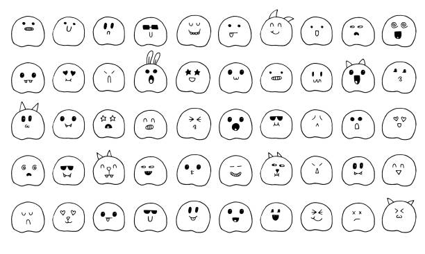 Hand Drawn Art Stock Illustration - Download Image Now - Facial Expression,  Manga Style, Anger - iStock