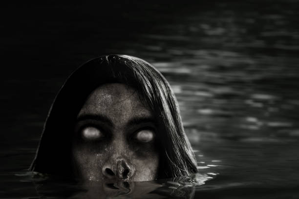 istock Scary ghost woman, halloween theme 1272416241