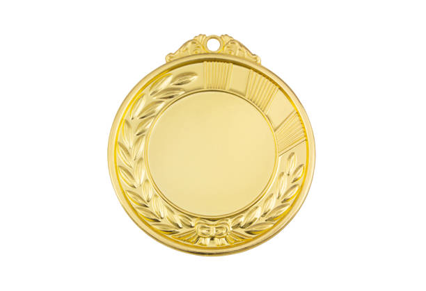 istock Gold medal isolated on white 1272416989