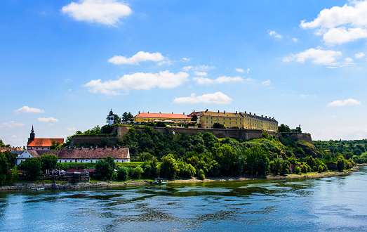 Novi Sad Petrovaradin fortress in notrth Serbia Vojvodina architecture and landscape view at sunny day