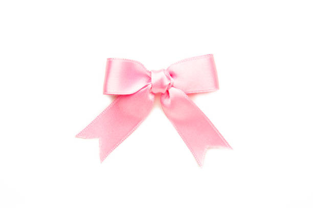 istock Pink gift bow isolated on white background. 1272418742