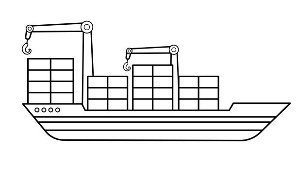Containerschiffe & Co.: Ausmalbilder für Groß & Klein – Kreativität auf hoher See!