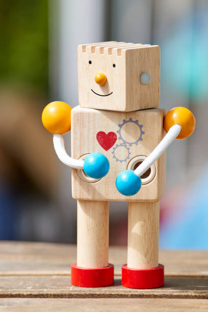 istock Wooden Robot Toy 1272422354