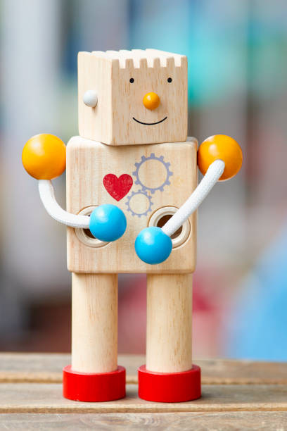istock Wooden Robot Toy 1272422370