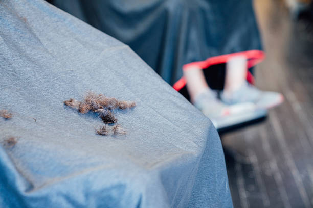 istock Brown Hair Clippings at the Barbershop 1272425271