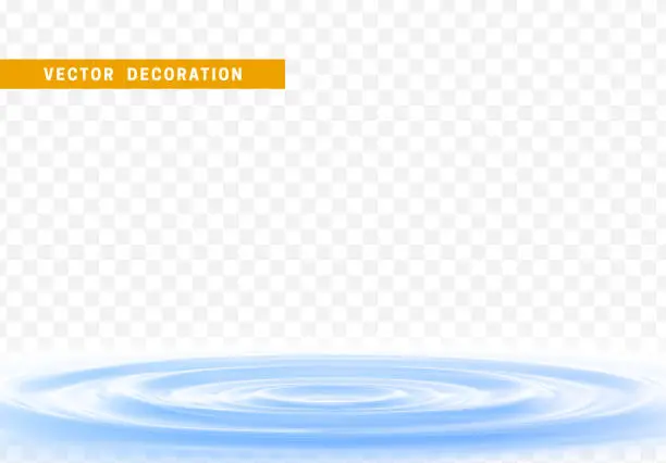 Vector illustration of Water splash realistic 3d design. vector illustration