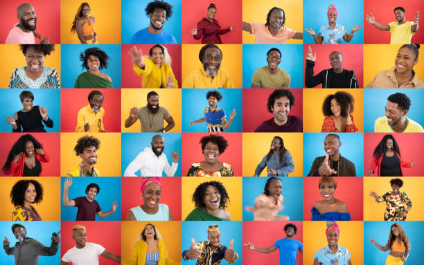 istock Black people portraits laughing dancing having fun 1272432176