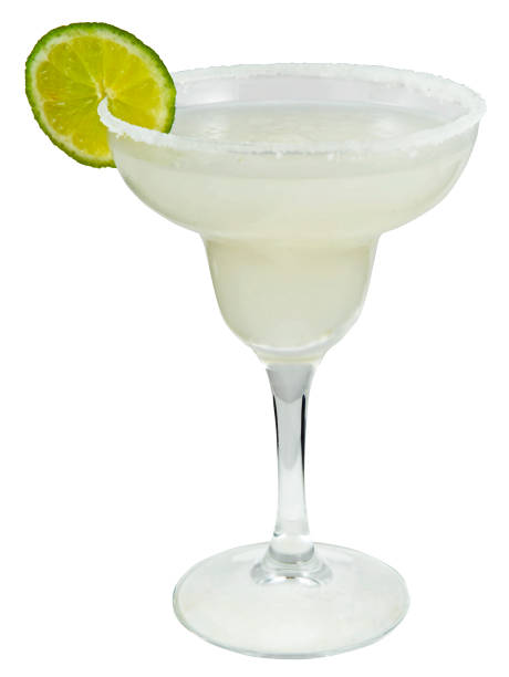 istock Margarita cocktail with lime on a white background 1272435692