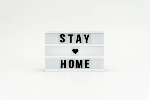 istock Stay Home cinema lightbox 1272437545
