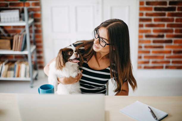 istock Young woman working at home 1272438558