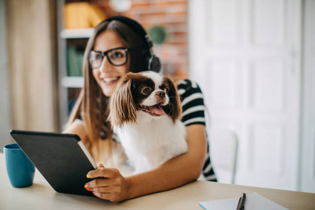 istock Young woman working at home 1272438722