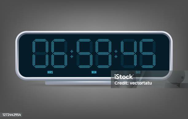 Clockwork Counter Digital Clock Counter Stock Illustration - Download Image Now ...