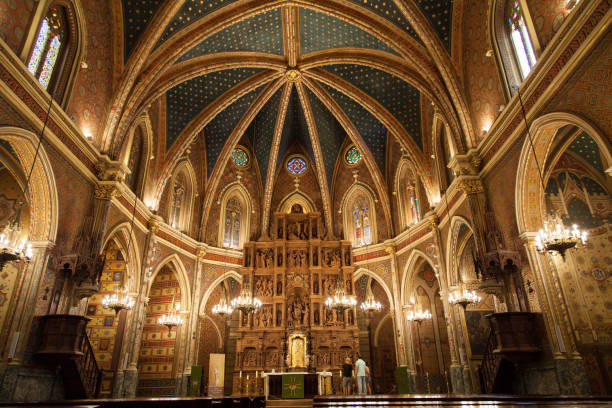 Interior ot the Saint Peter Church in Teruel, Spain.