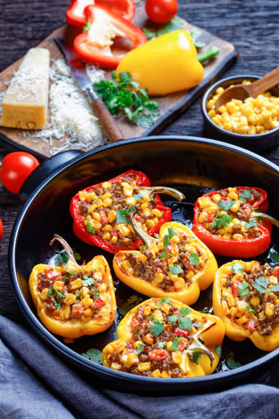 istock stuffed bell peppers with ground beef, corn and cheese 1272445702