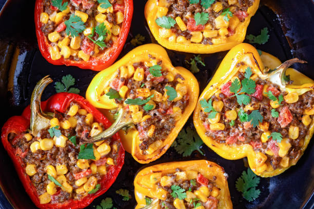 istock stuffed bell peppers with ground beef, corn and cheese 1272445743