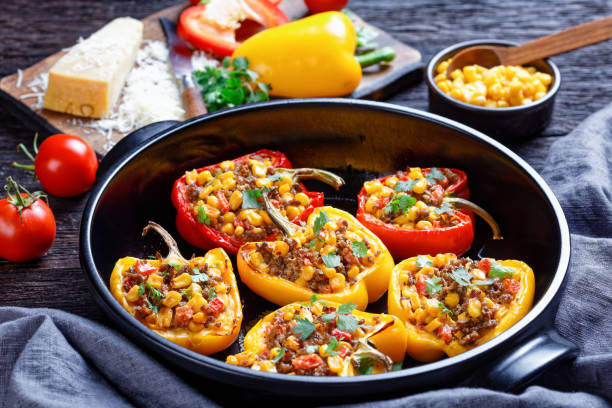 istock stuffed bell peppers with ground beef, corn and cheese 1272445803