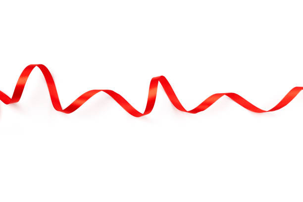 istock beautiful red satin ribbon with curls isolated on white background 1272454718