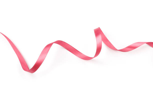 istock beautiful pink satin curly ribbon isolated on white background 1272454744