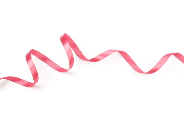 istock beautiful pink satin curly ribbon isolated on white background 1272454761