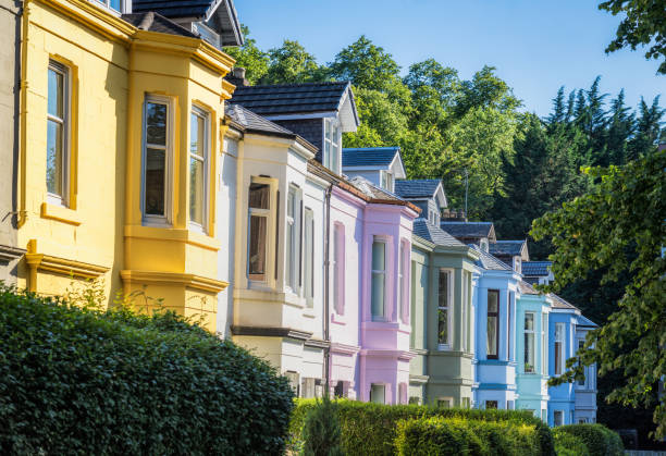 istock Colourful terraced houses 1272454878