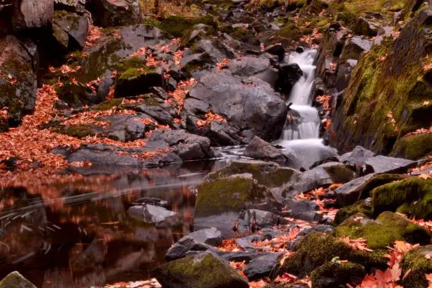 Photo of Kakabika Falls area on the Cisco Branch of Ontonagon River