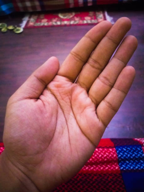istock The left palm of a person 1272467209