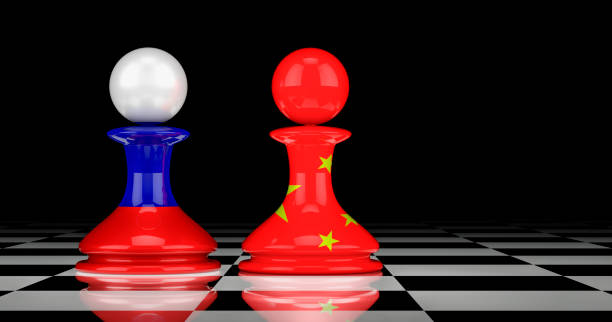 istock China and Russia relations concept. 3D rendering 1272467982