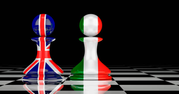 istock The United Kingdom and Ireland confrontation and relations concept. 3D rendering 1272468090