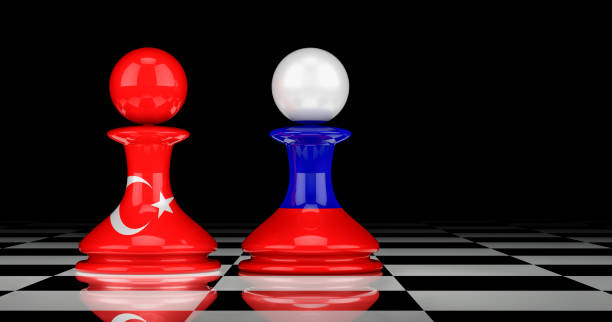 istock Russia and Turkey relations concept. 3D rendering 1272468311