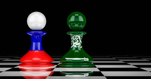 istock Saudi Arabia and Russia relations concept. 3D rendering 1272468330