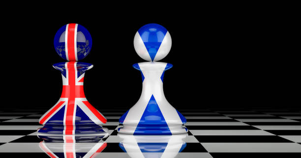 istock The United Kingdom and Scotland confrontation and relations concept. 3D rendering 1272468388