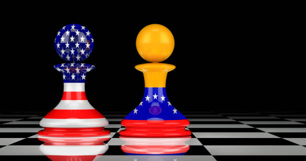 istock The USA and Venezuela confrontation and relations concept. 3D rendering 1272468415
