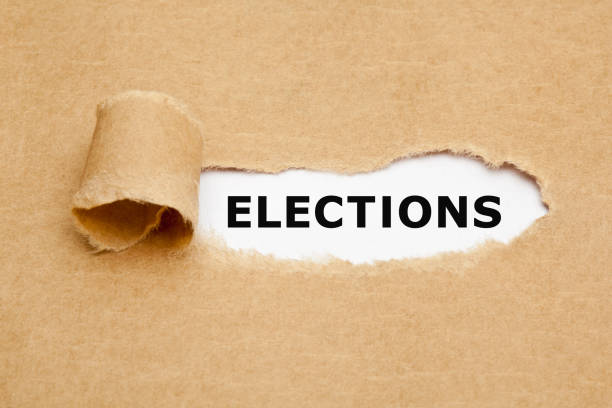 istock Elections Ripped Brown Paper Concept 1272469420