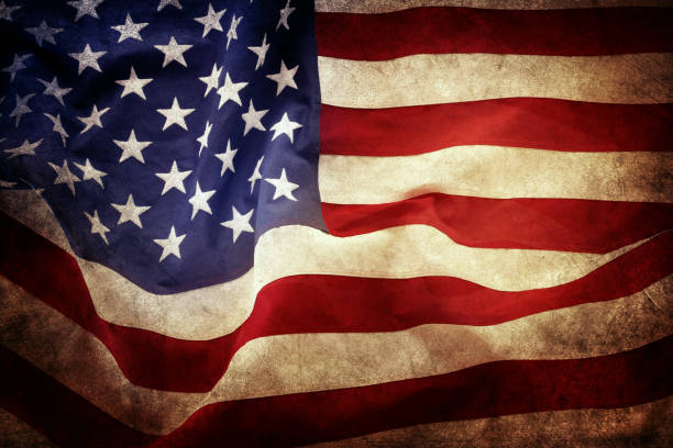 istock Grunge American flag 1272475886
