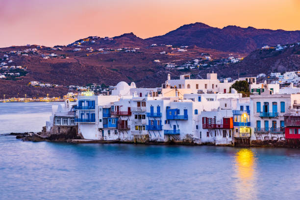 istock Mykonos, Greece, sunrise Greek Islands 1272477086