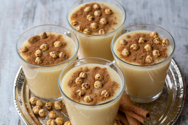 istock Boza or Bosa, traditional Turkish drink with roasted chickpea 1272478503