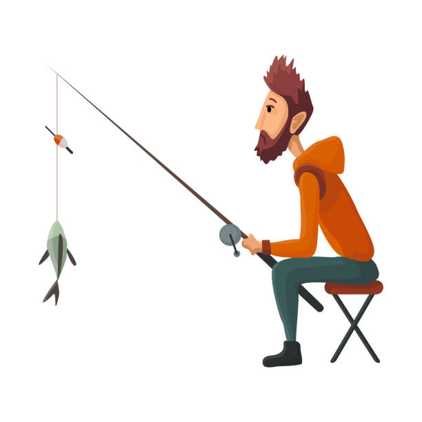 1,200+ Kids Fishing Pole Stock Illustrations, Royalty-Free Vector Graphics  & Clip Art - iStock