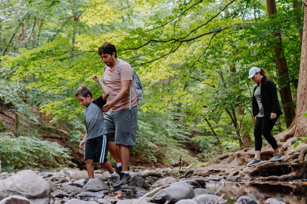 istock Family doing trail in summer 1272479856