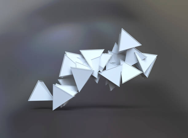 istock Abstract background of polygons on white background. 1272480906