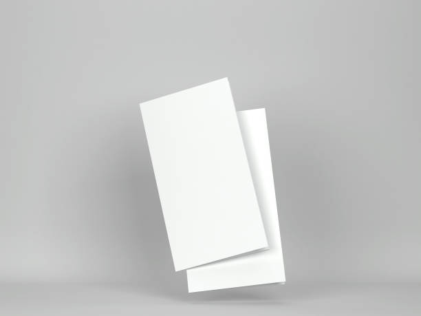 istock Blank trifold brochure mockup 1272483893
