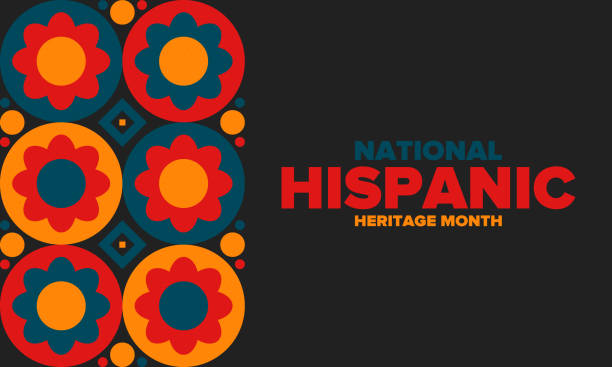 National Hispanic Heritage Month in September and October. Hispanic and Latino Americans culture. Celebrate annual in United States. Poster, card, banner and background. Vector illustration National Hispanic Heritage Month in September and October. Hispanic and Latino Americans culture. Celebrate annual in United States. Poster, card, banner and background. Vector illustration social history illustrations stock illustrations