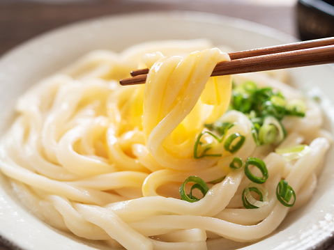 Kamatama-Udon (Udon noodles with Egg & Soy sauce)
