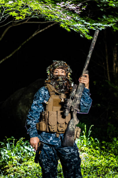 istock Airsoft Military girl 1272510914