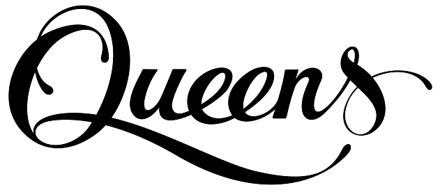 Queens - custom calligraphy text
