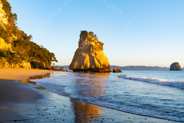 istock Weathered sandstone standing rock Te Hoho on Coromandel Peninsula. 1272519825