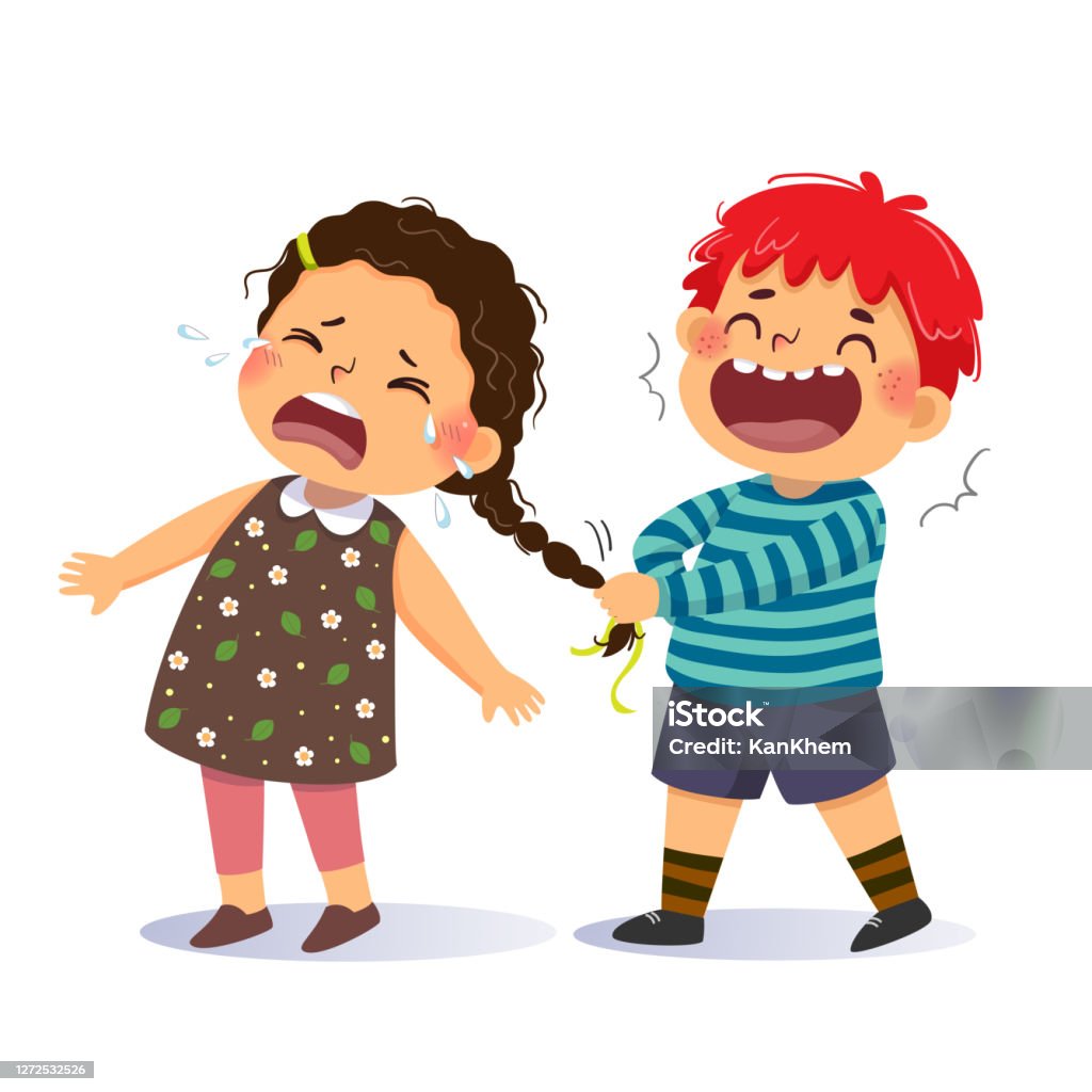 어린 소녀의 피그테일을 당기는 장난 꾸러기 소년의 벡터 일러스트 만화 학교 개념에 왕따 털에 대한 스톡 벡터 아트 및 기타 ... 어린 소녀의 피그테일을 당기는 장난 꾸러기 소년의 벡터 일러스트 만화 학교 개념에 왕따 털에 대한 스톡 벡터 아트 및 기타 ...