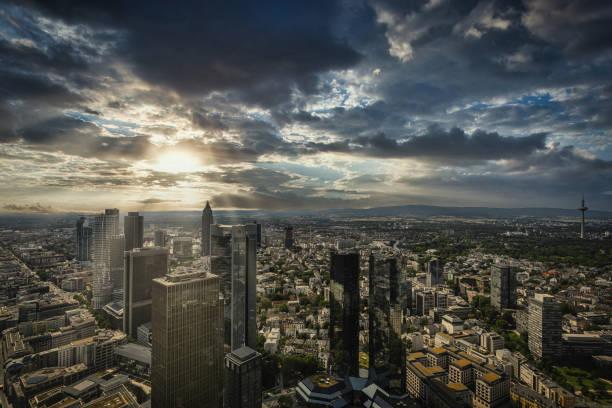 istock Aerial view of Frankfurt am Main 1272536182