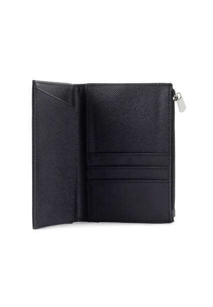 istock Open black cash wallet. Coins purse 1272537054